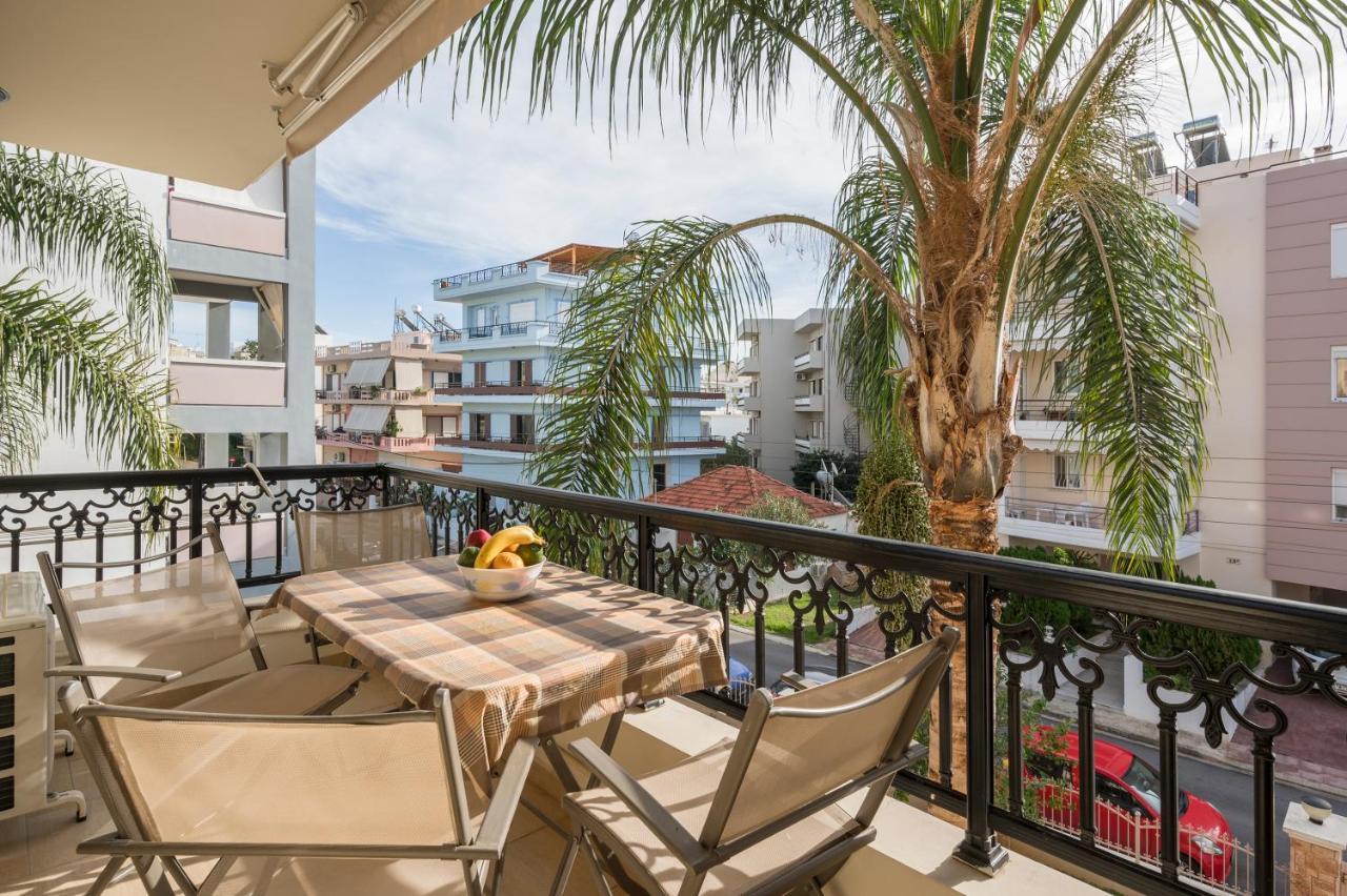 하니아 Luxury Coastal Retreat, Mountain View Balcony With Palm Trees & Parking 아파트 외부 사진